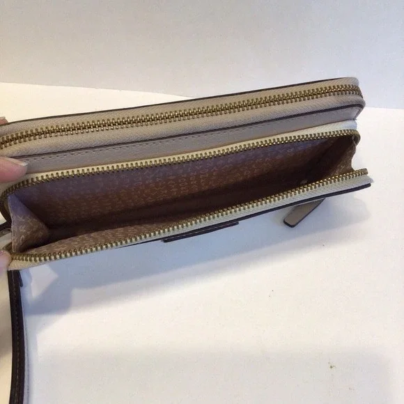 Kate Spade Anita Grove Street Leather Double Zipper Wallet Two Tone‎ - Picture 4 of 11